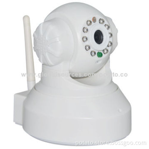 MJEPG, 0.3MP, P2P, Wireless IP Camera with Two-Way Audio Monitoring, TF Card Slot
